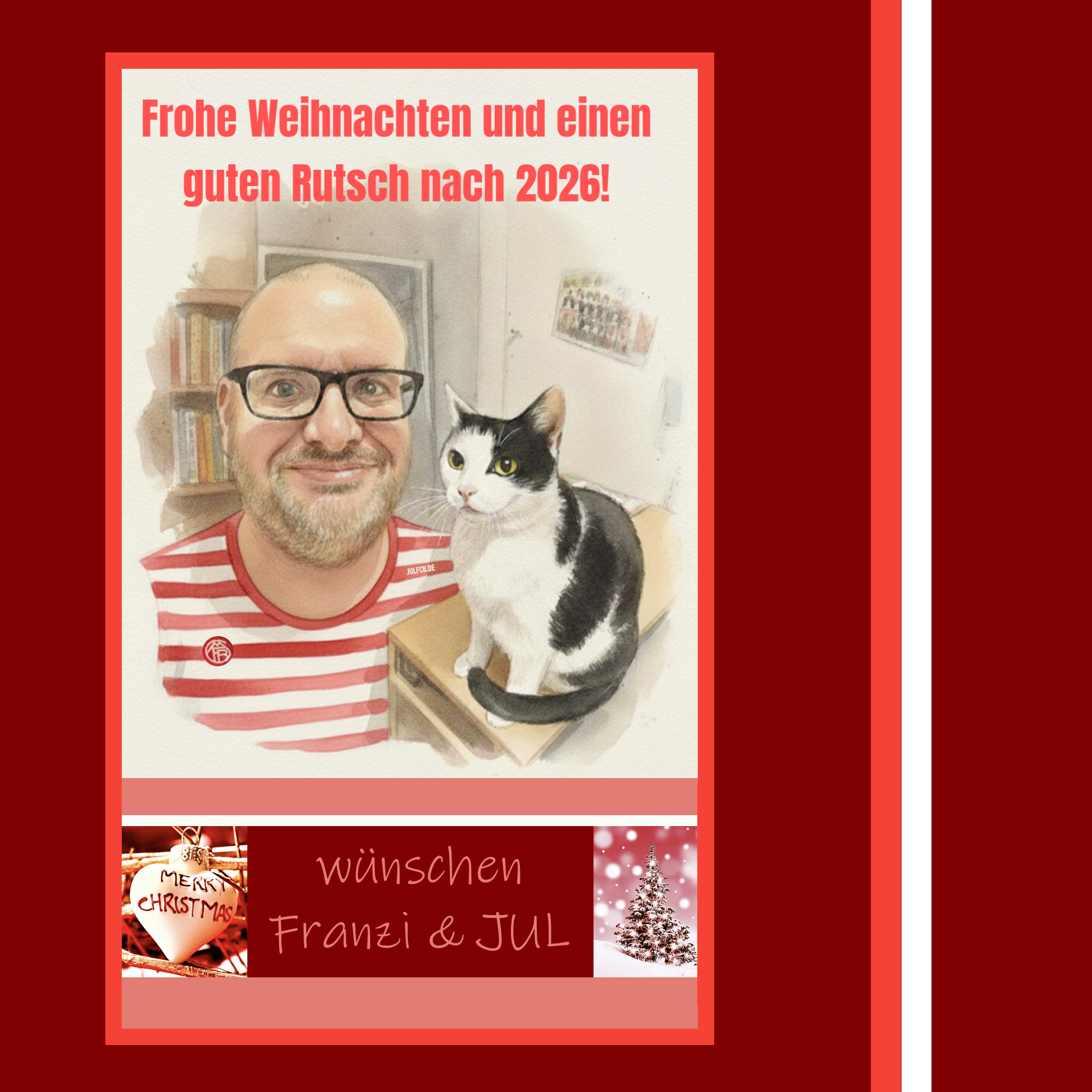 Frohe Weihnachten und einen guten Rutsch!
